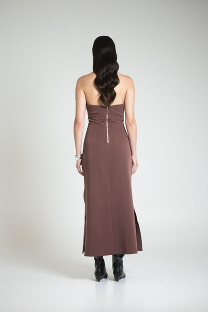 MONTPELLIER DRESS - CHOCOLATE