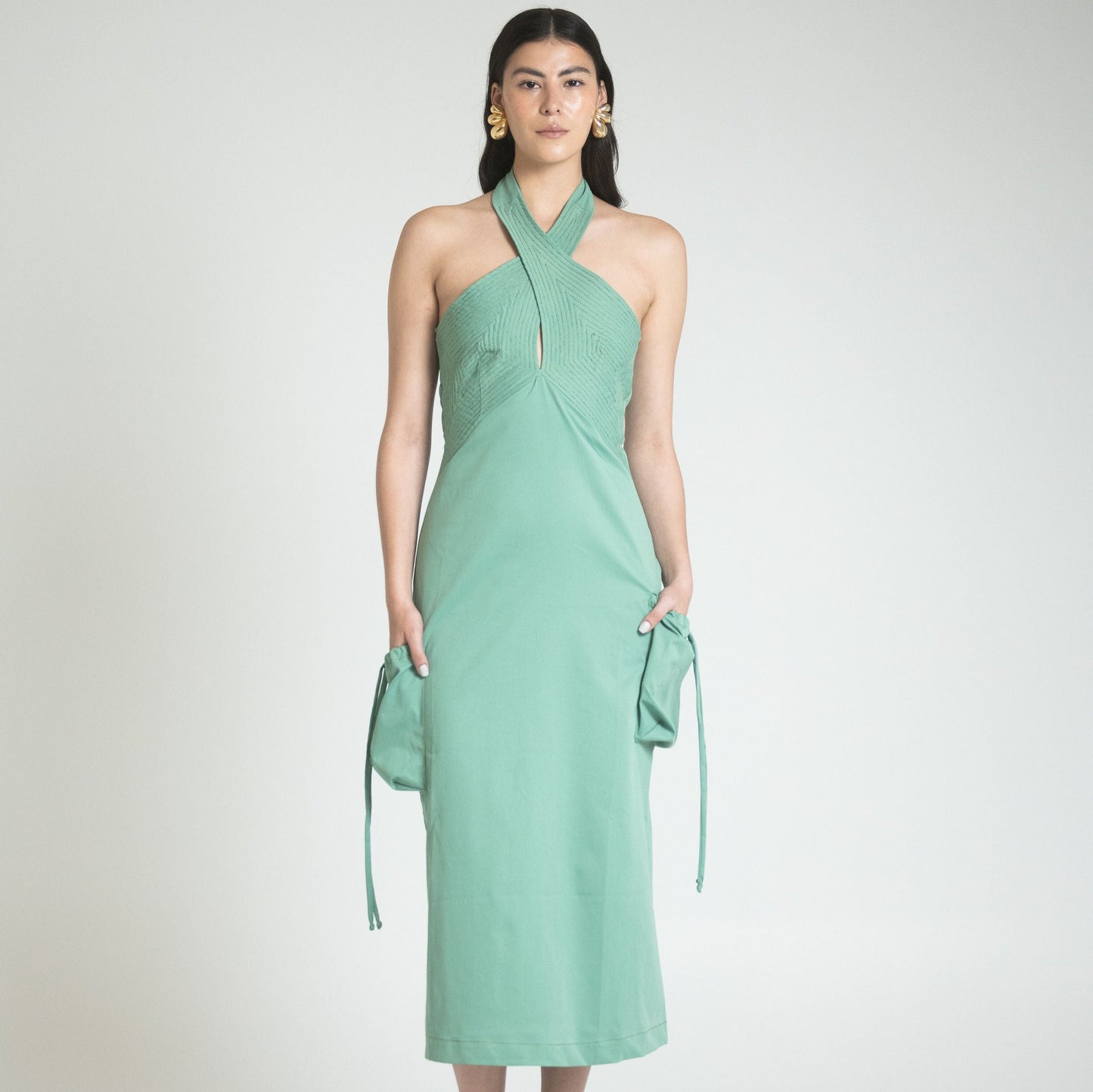 SPLIT DRESS - VERDE