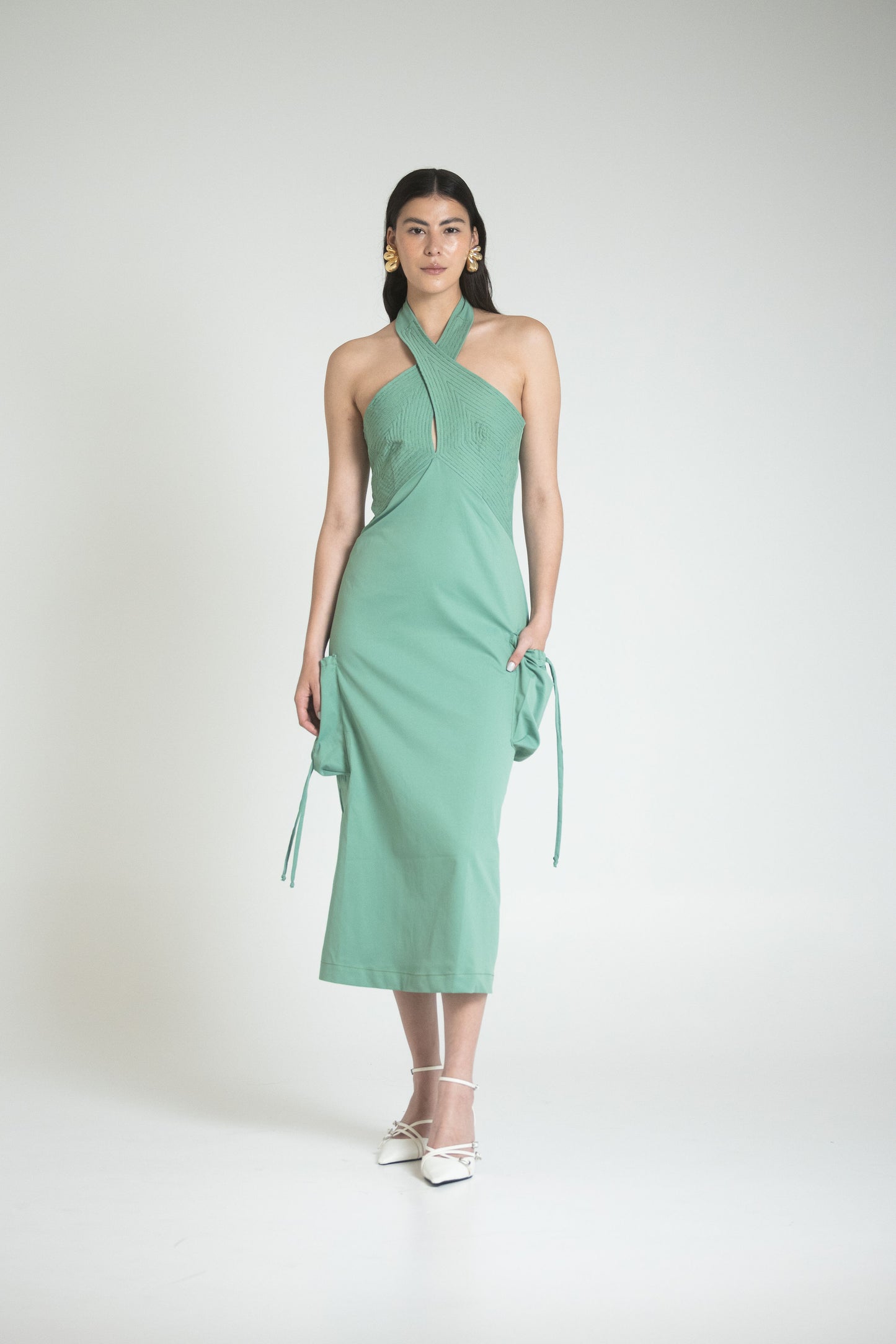 SPLIT DRESS - VERDE