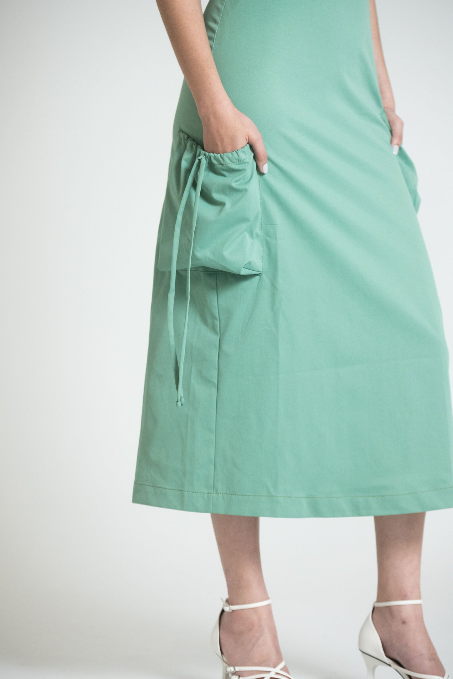 SPLIT DRESS - GREEN