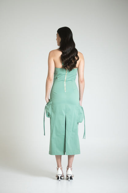 SPLIT DRESS - VERDE