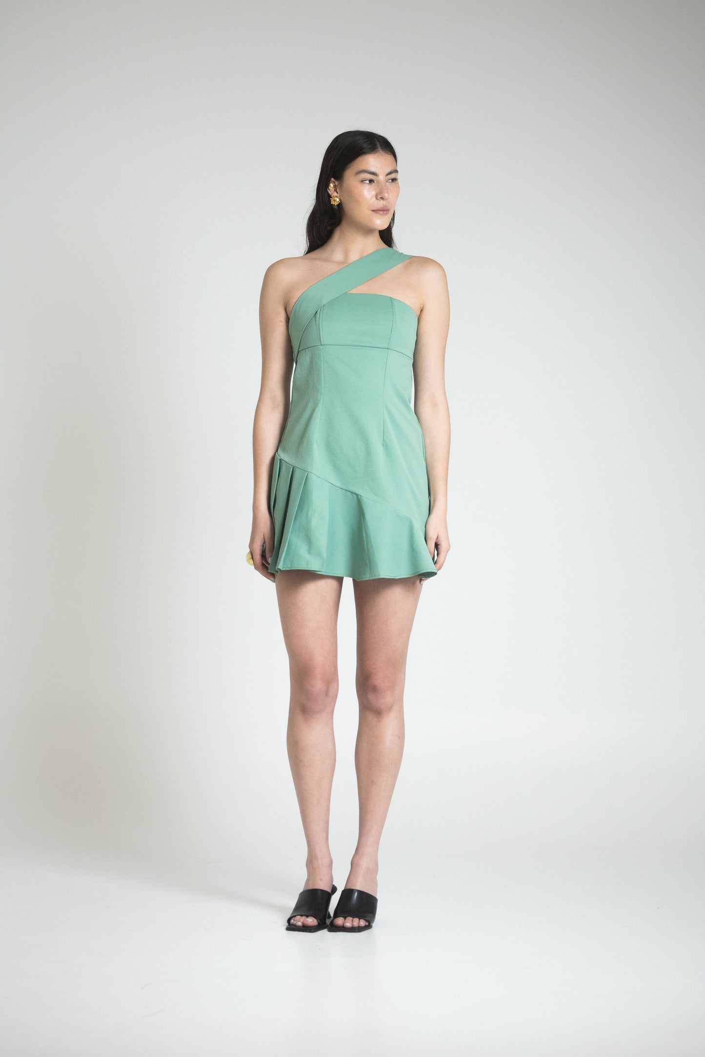 CATANIA MINI DRESS - VERDE