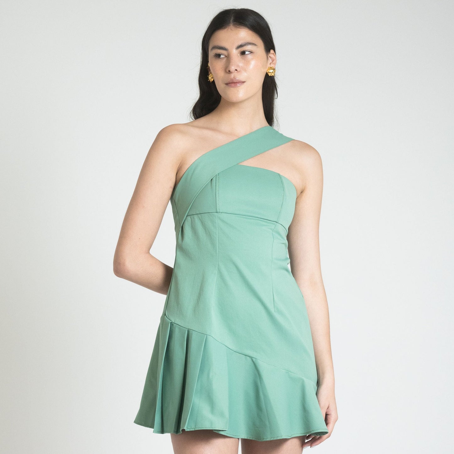 CATANIA MINI DRESS - GREEN