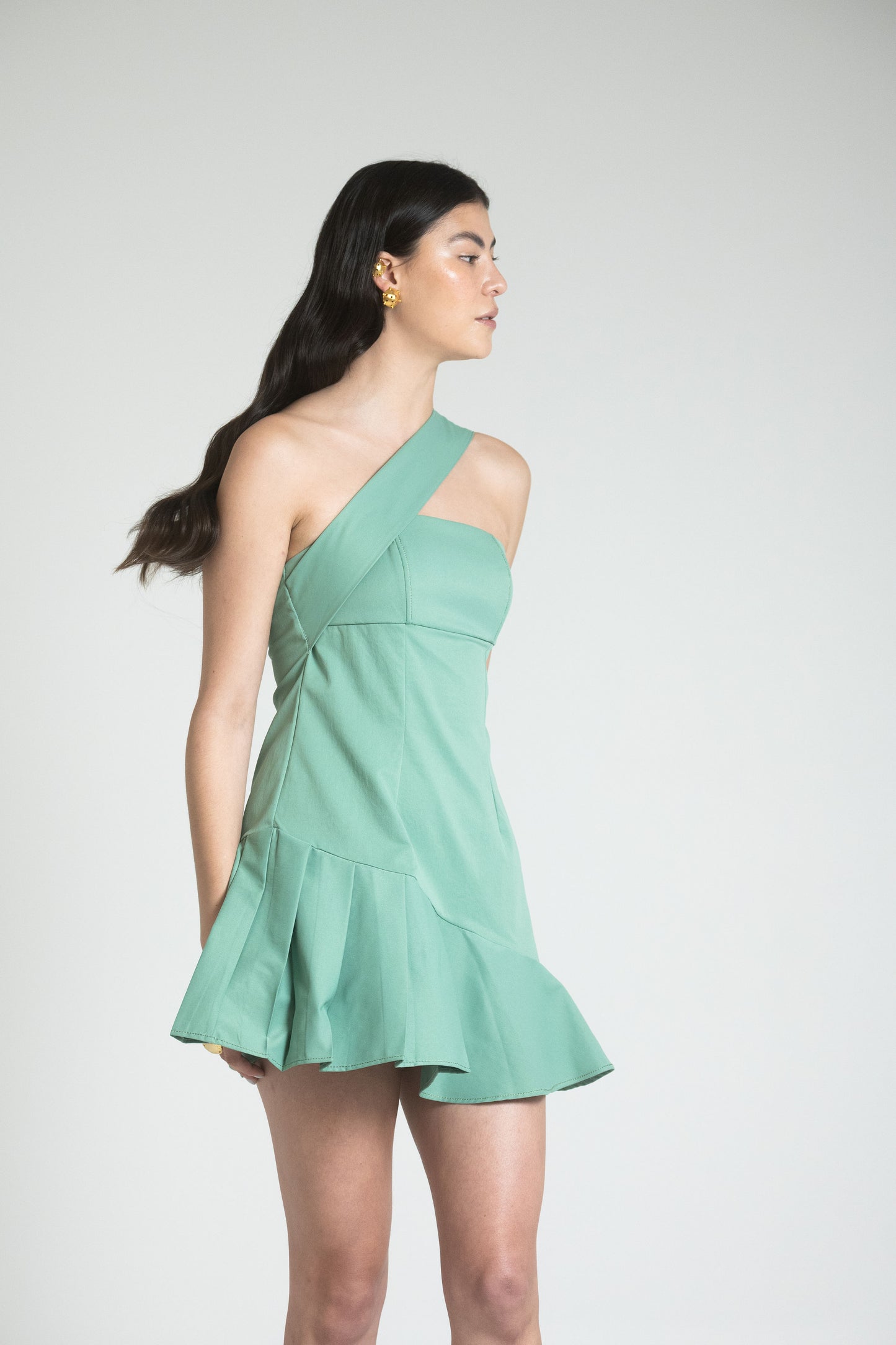 CATANIA MINI DRESS - GREEN