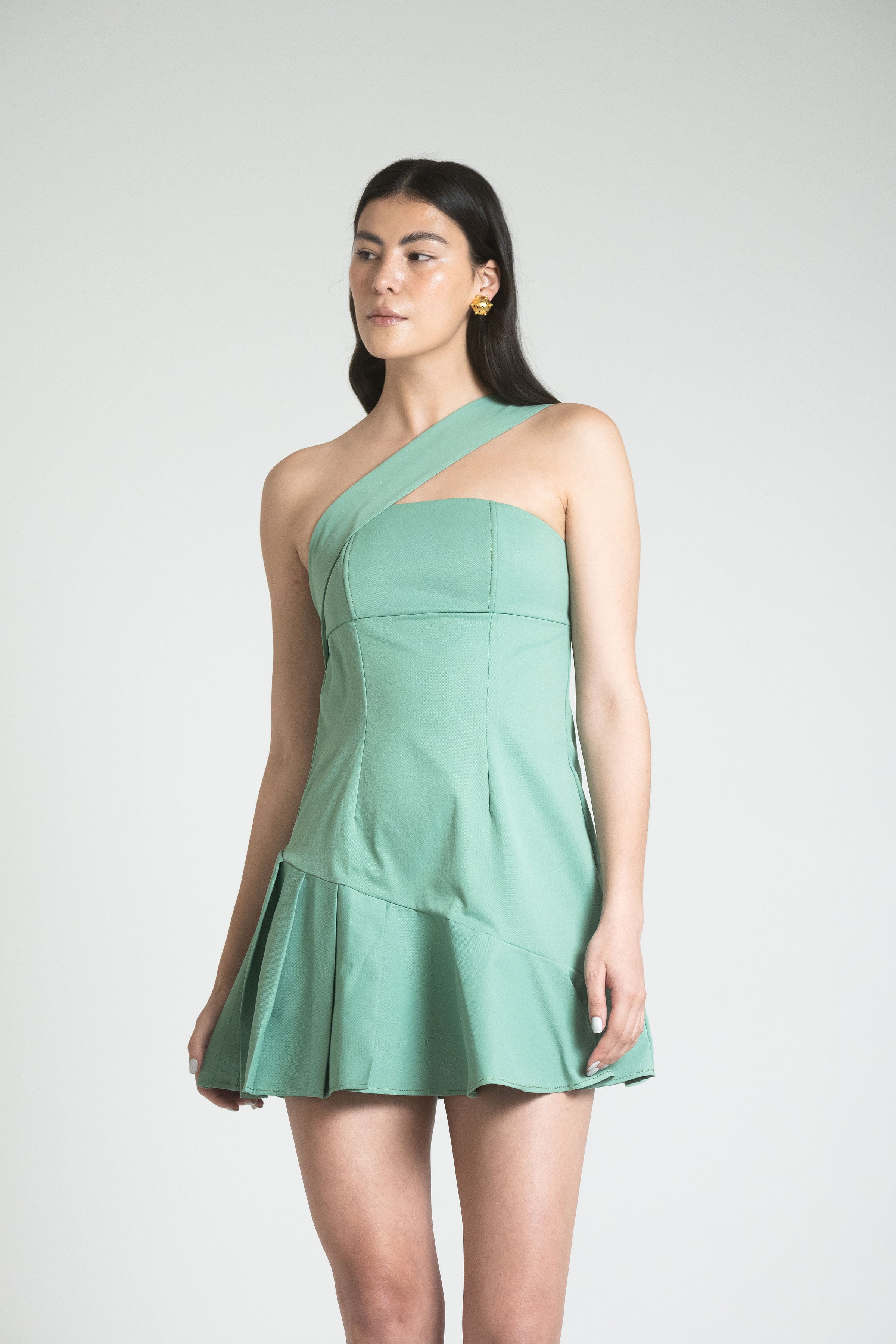 CATANIA MINI DRESS - GREEN