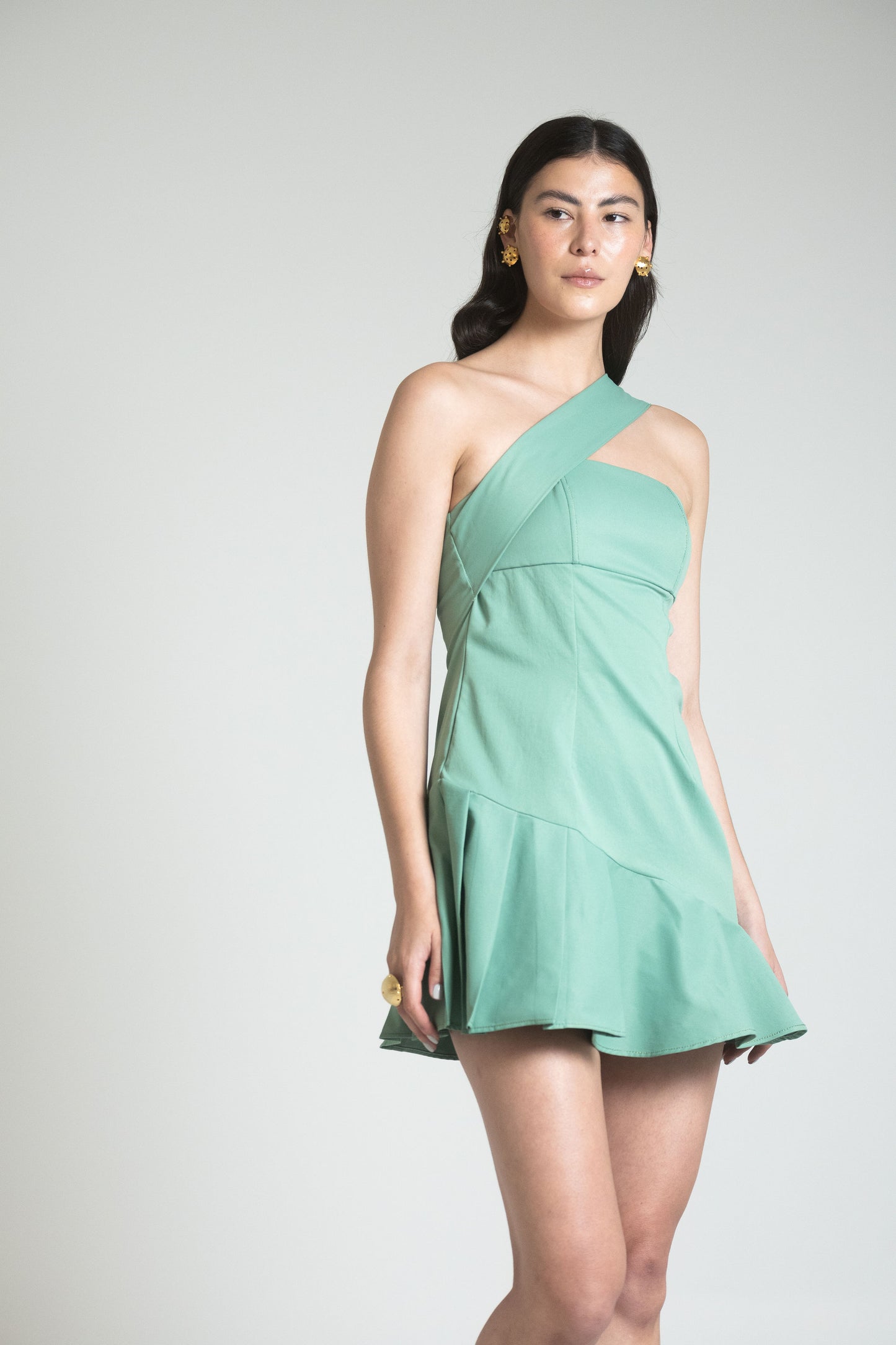 CATANIA MINI DRESS - VERDE