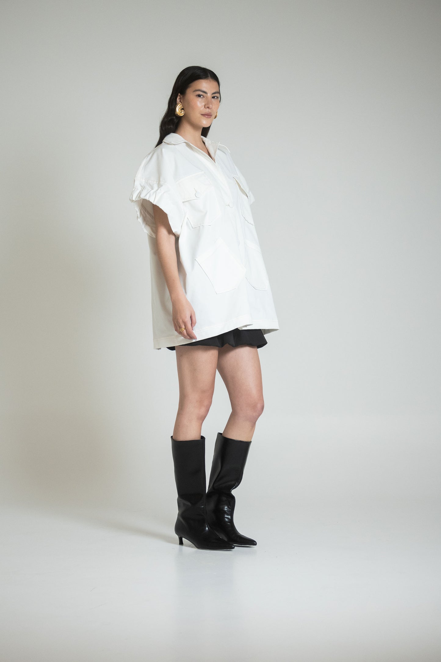 CAGLIARI JACKET DRESS - IVORY