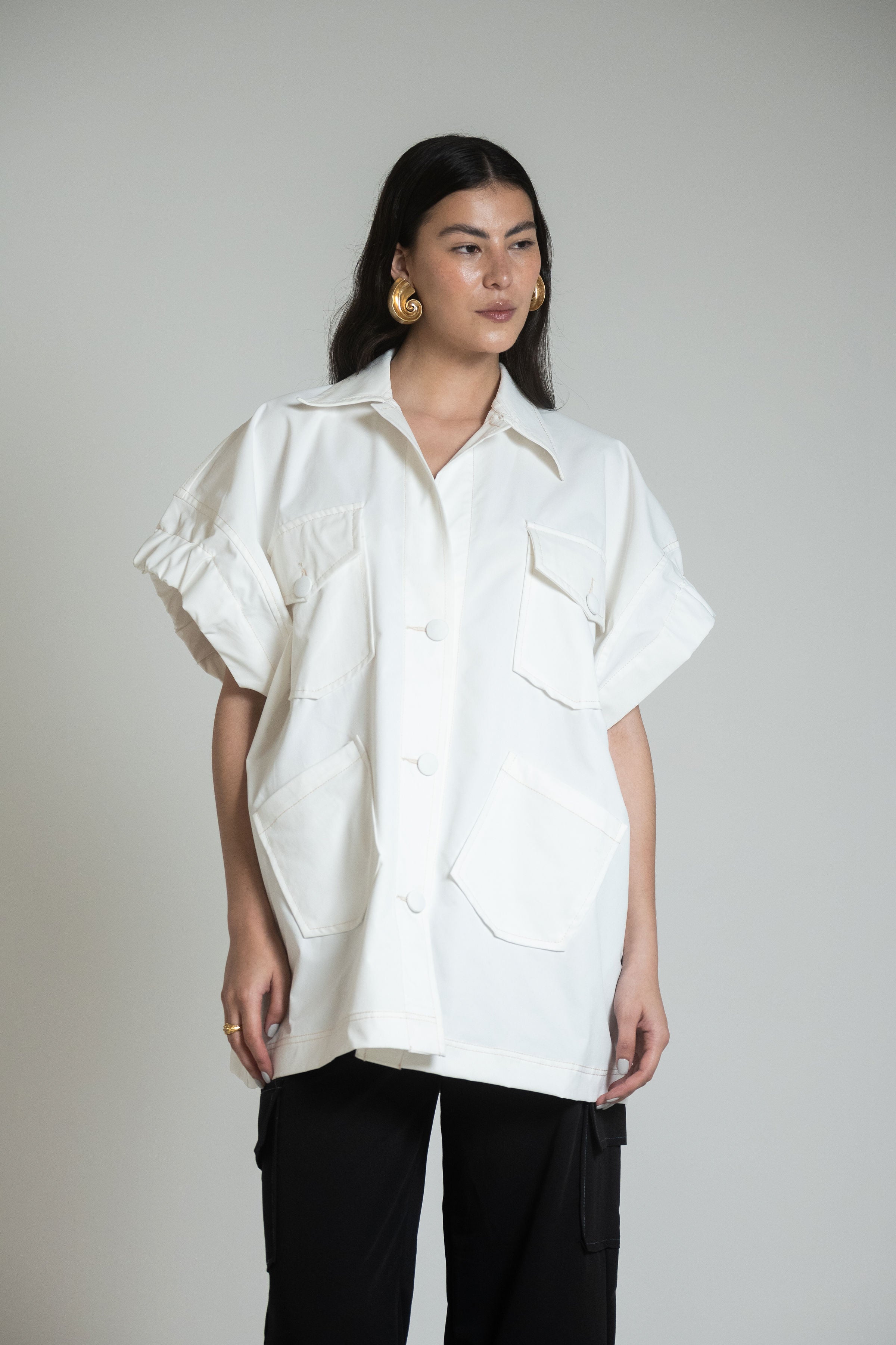 CAGLIARI JACKET DRESS - IVORY