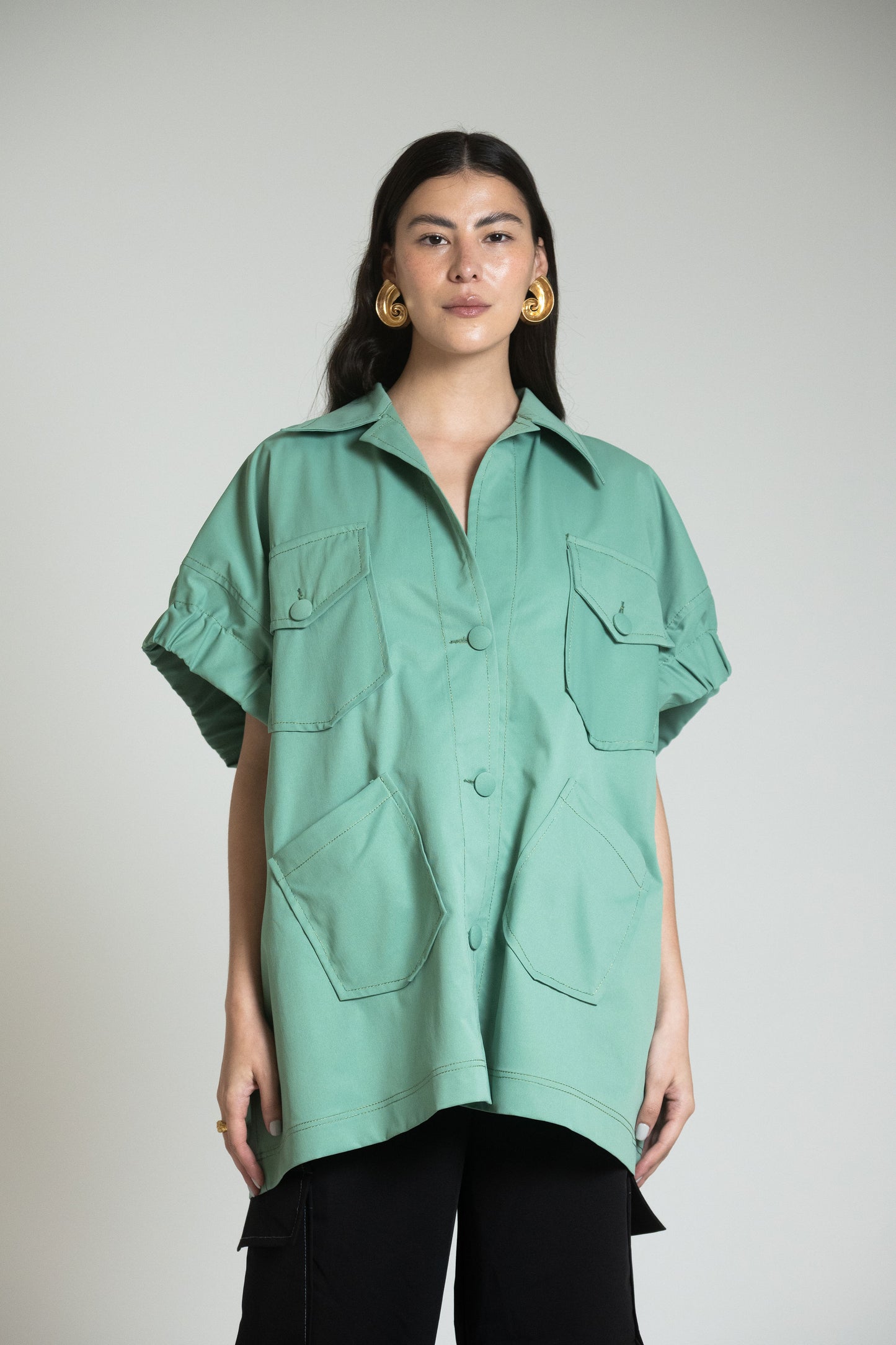 CAGLIARI JACKET DRESS - GREEN