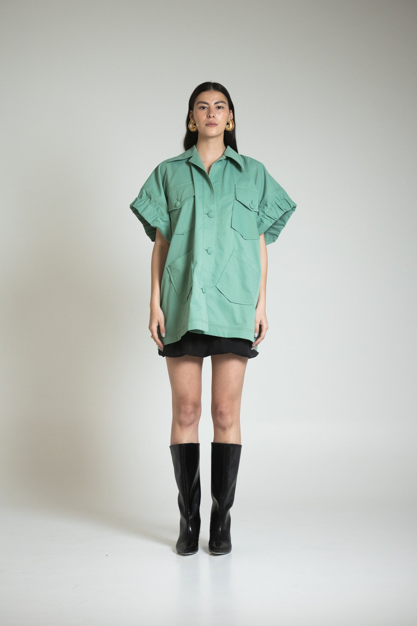 CAGLIARI JACKET DRESS - GREEN