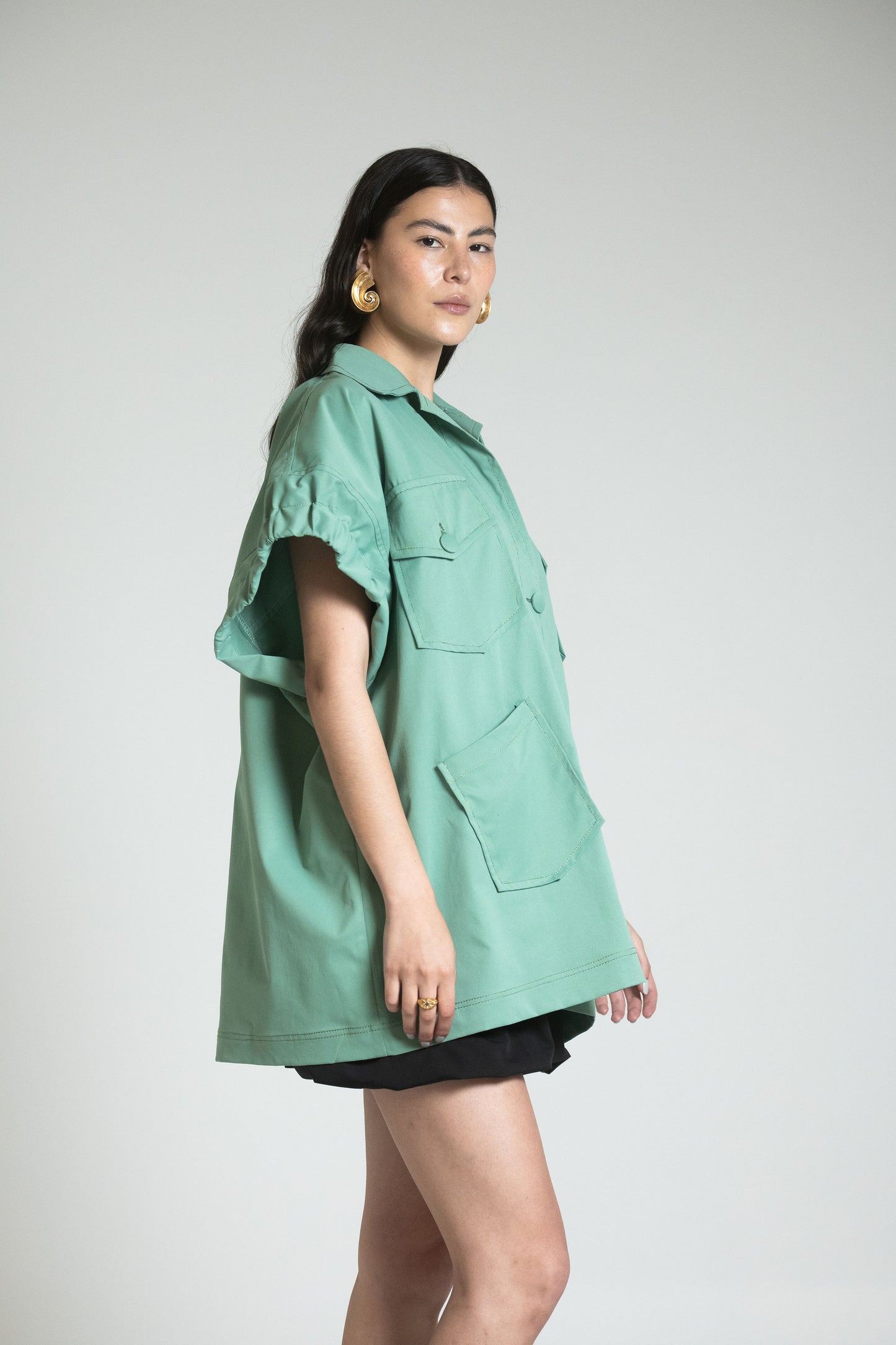 CAGLIARI JACKET DRESS - GREEN